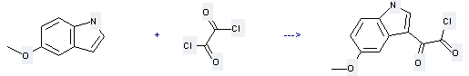 5-Methoxyindole can be used to produce (5-methoxy-indol-3-yl)-oxoacetyl chloride